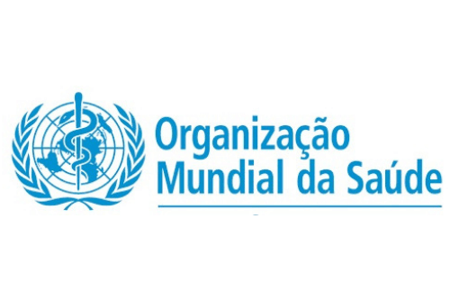 A foto traz a logo e a frase Organização Mundial da Saúde 